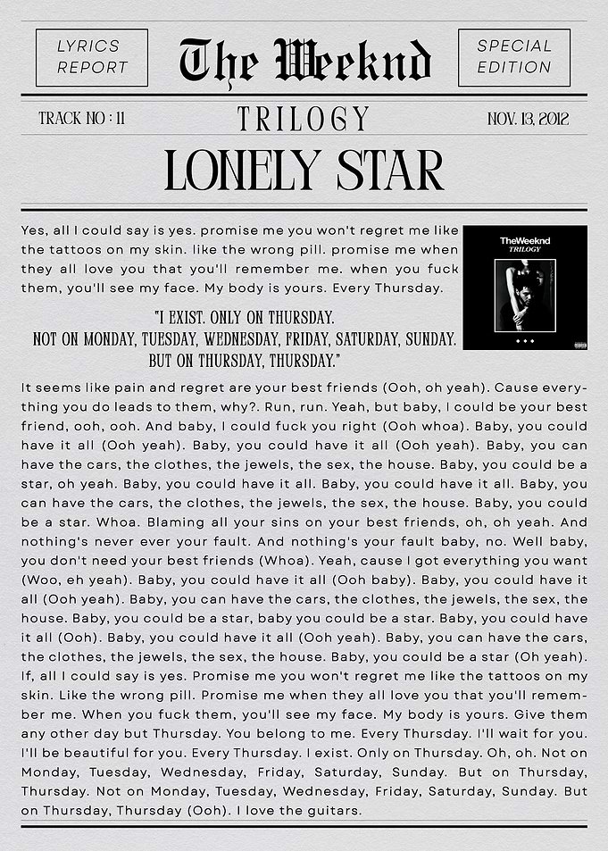 The Weeknd Lonely Star