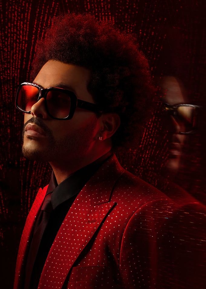 The Weeknd in Red Suit