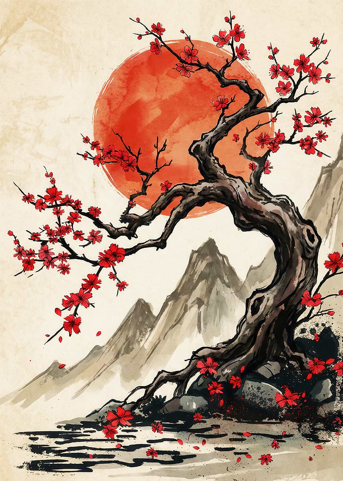 Resilience: The Lone Flowering Pine