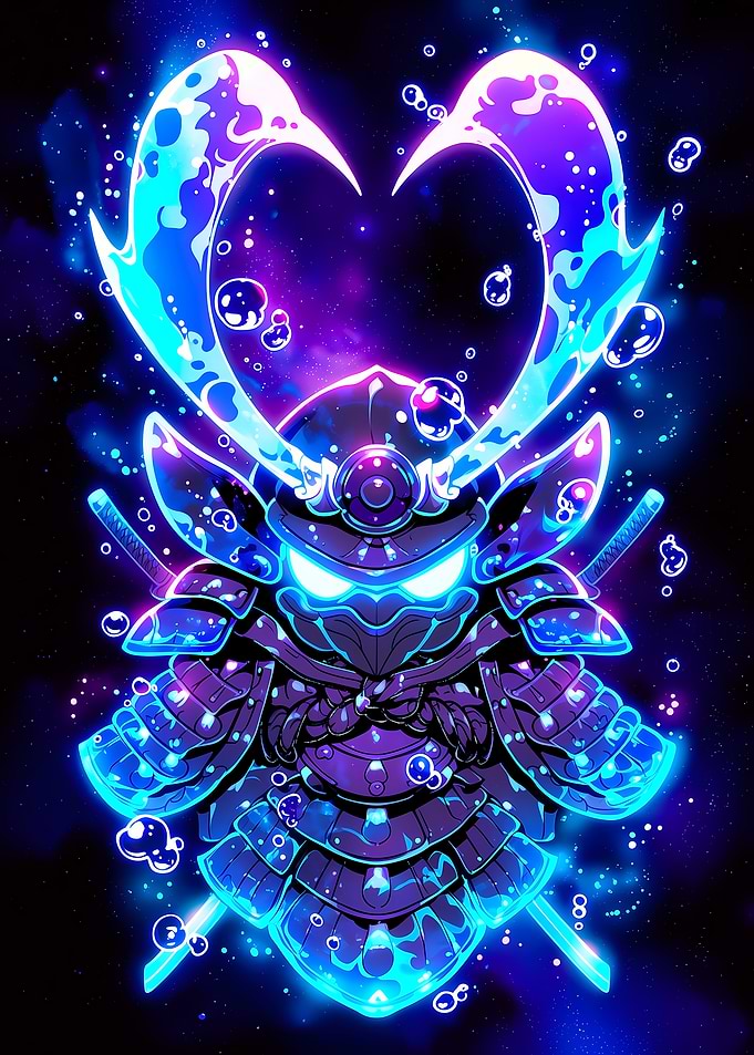 Neon Samurai Heart