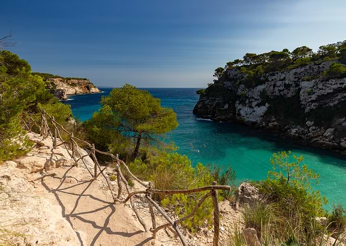 Coastal Path Overlooking Turquoise Bay, Menorca