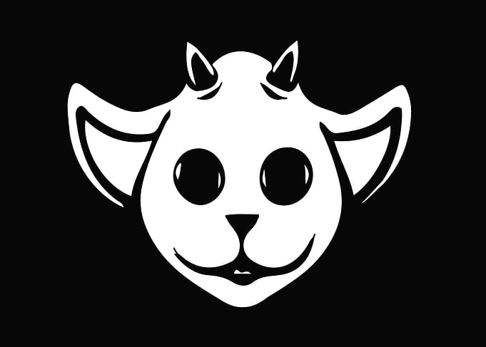 White Goat Face Icon