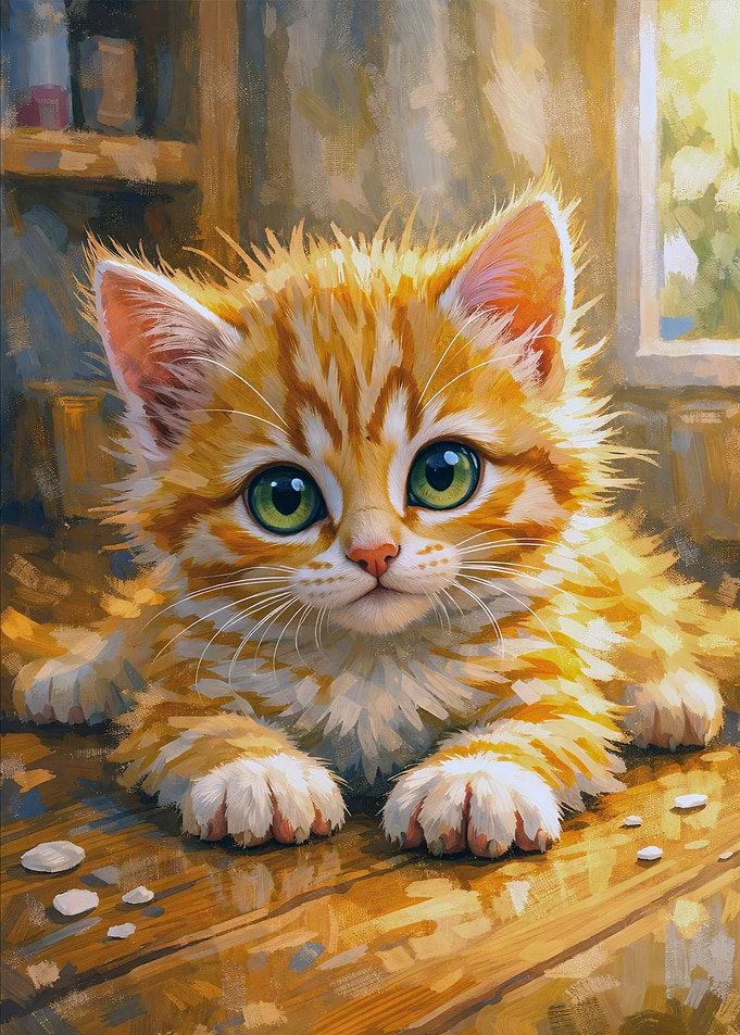 Cute Orange Tabby Kitten