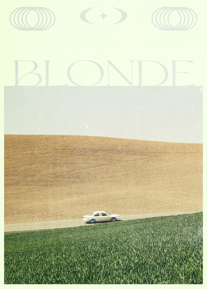 Blonde Album Cover with Car