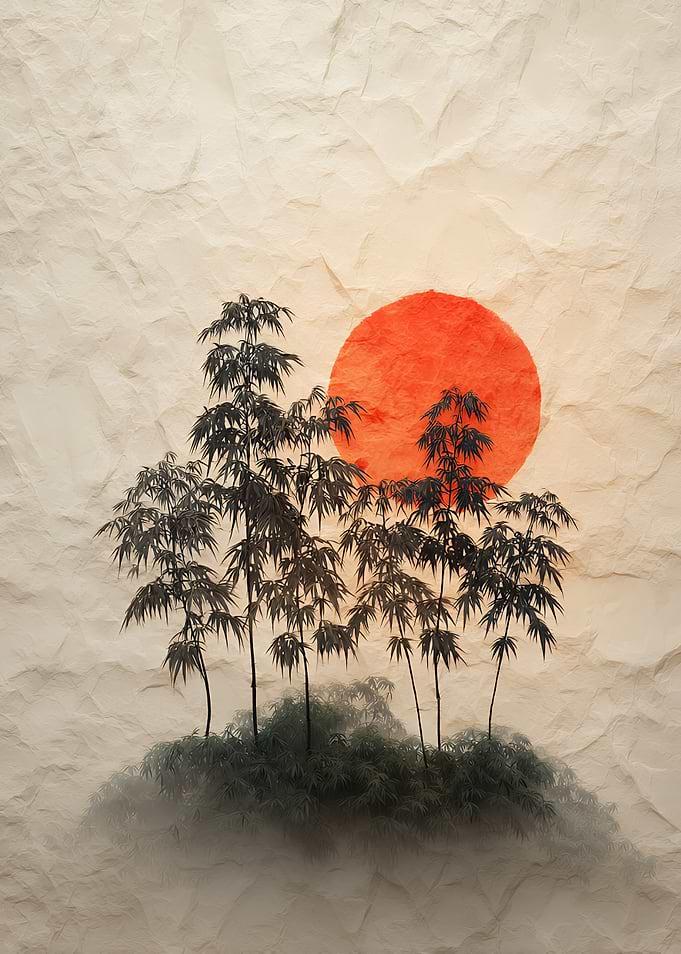 Bamboo Forest at Sunset