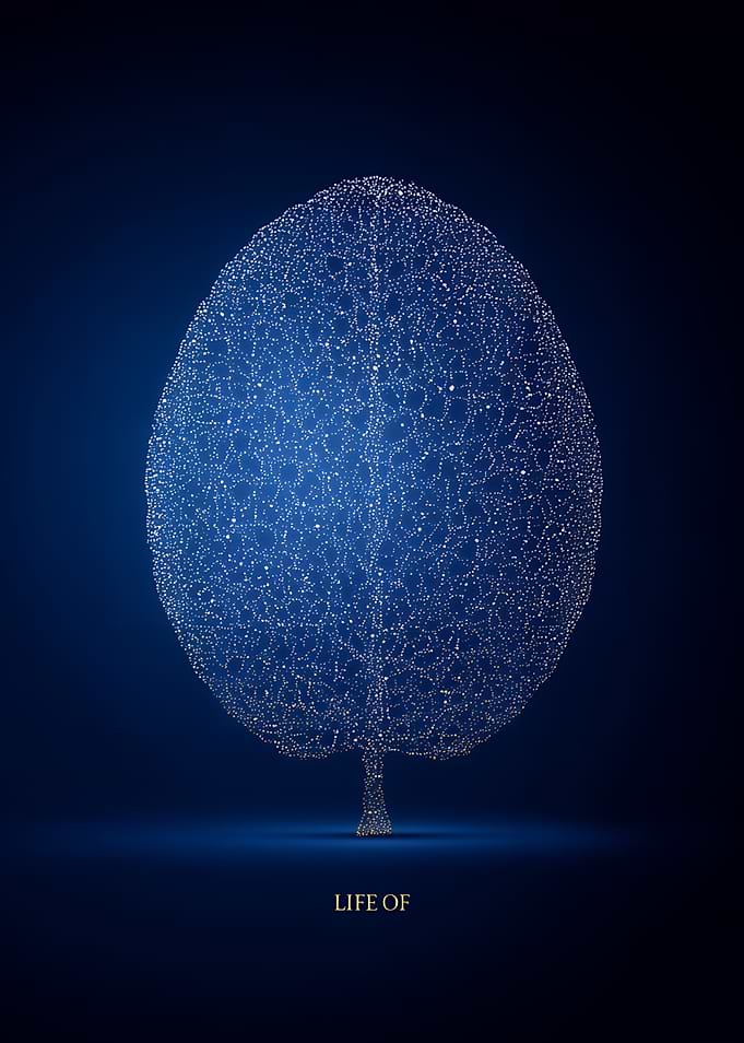 Abstract Digital Tree of Life