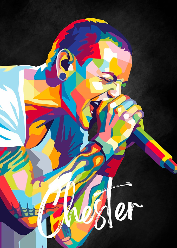 Chester Bennington Pop Art Portrait