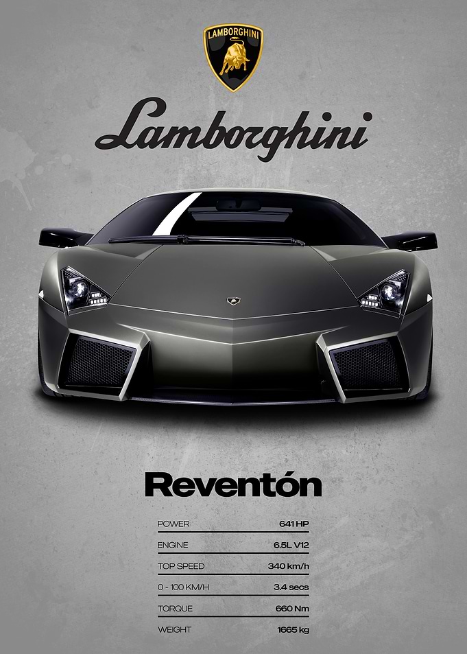 Lamborghini Reventón Poster