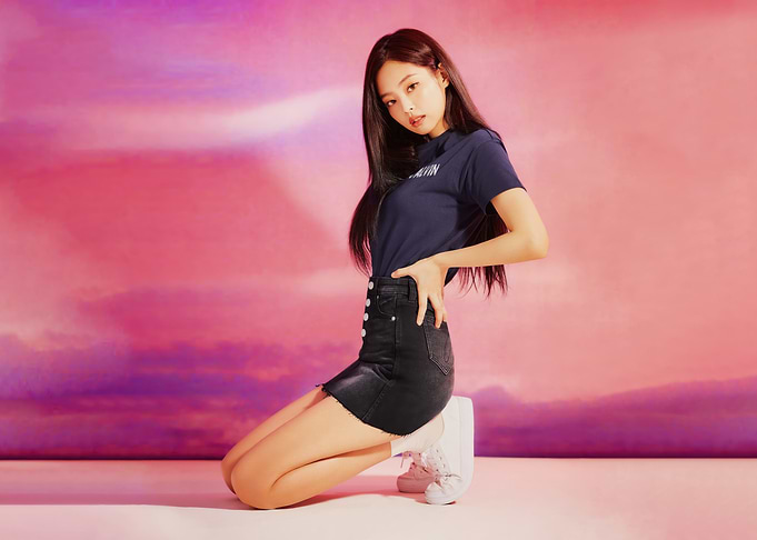 K-pop idol Jennie posing in fashion shoot