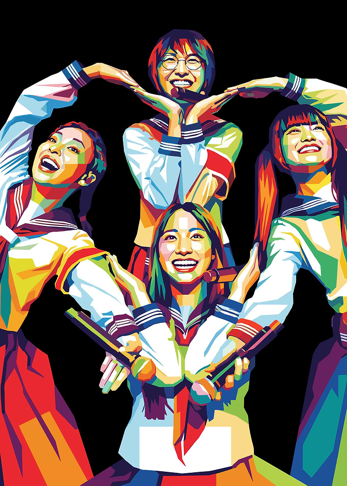 Colorful Pop Art of Idols