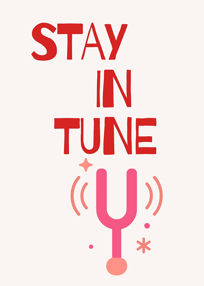 Stay In Tune Text Art