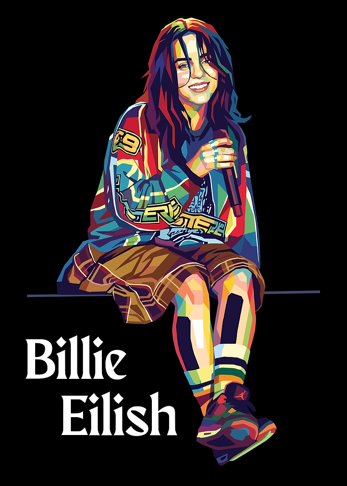 Billie Eilish Pop Art Portrait
