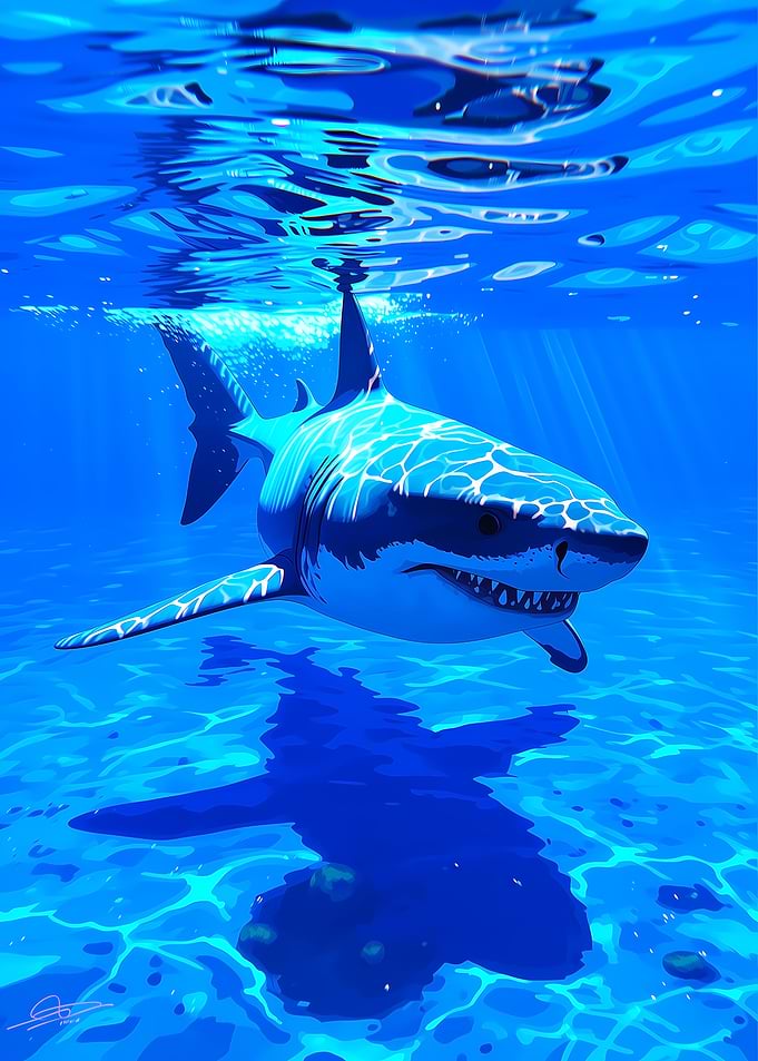 Great White Shark Underwater