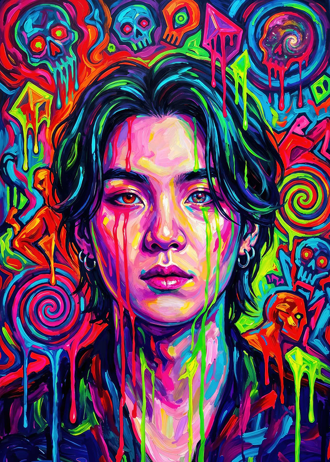 Psychedelic Portrait of Yoongi