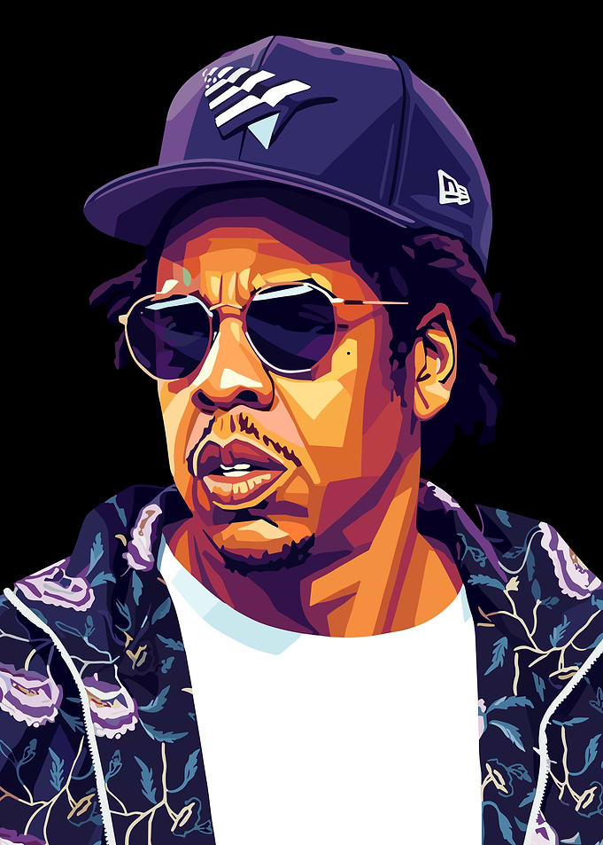 Jay-Z Pop Art Portrait