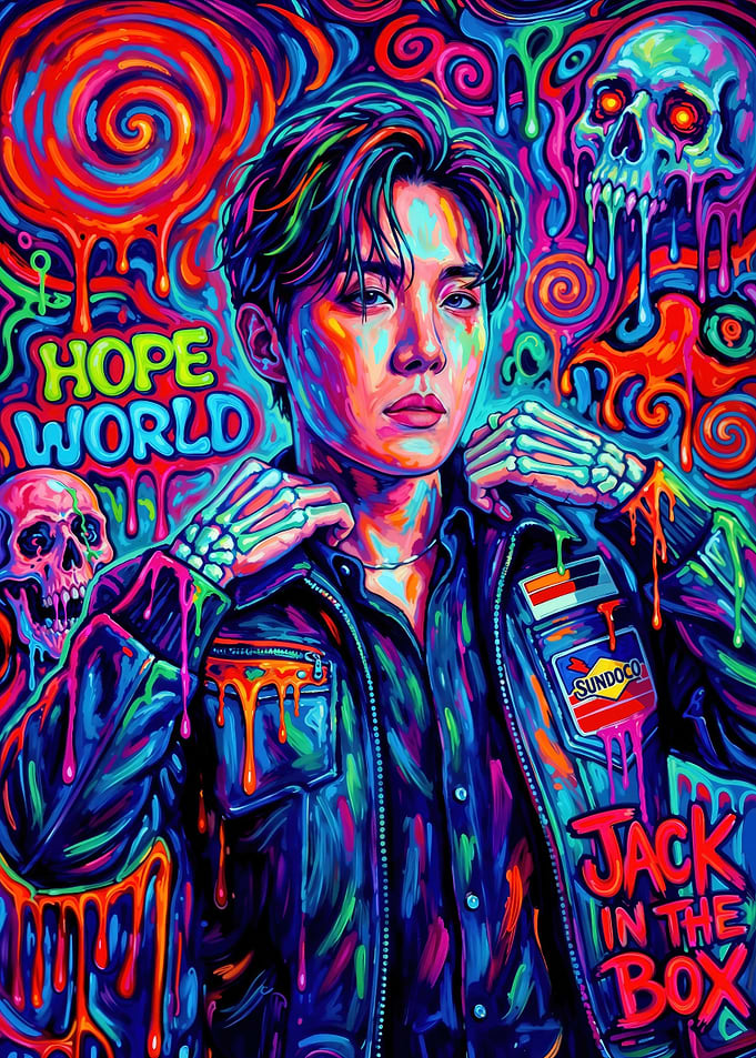 Pop Art Portrait - J-Hope