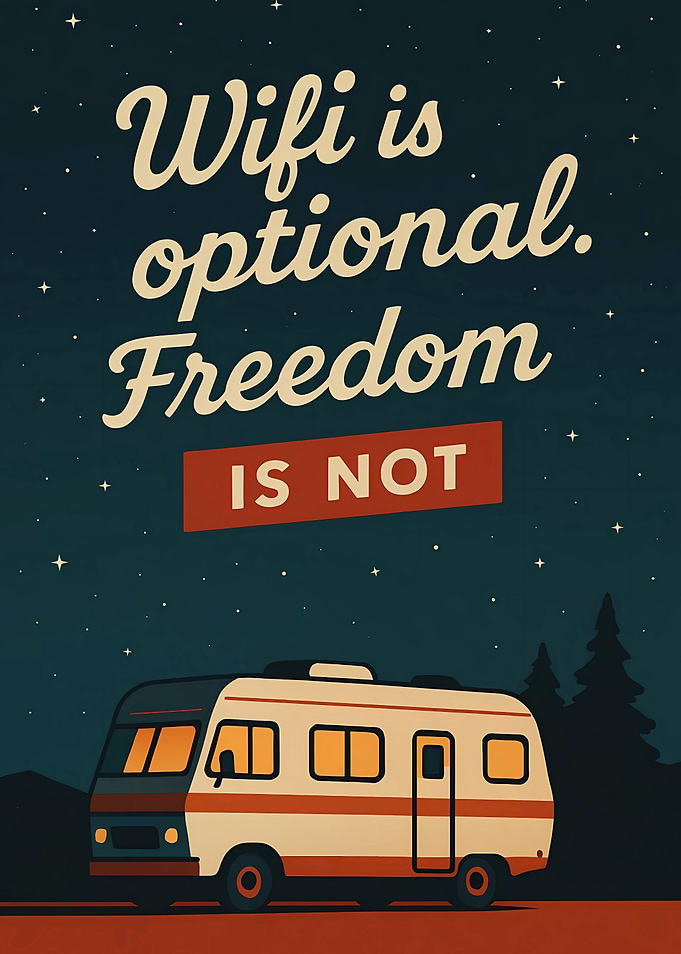 Funny Retro RV Freedom
