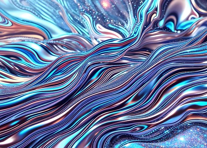 Abstract Metallic Waves