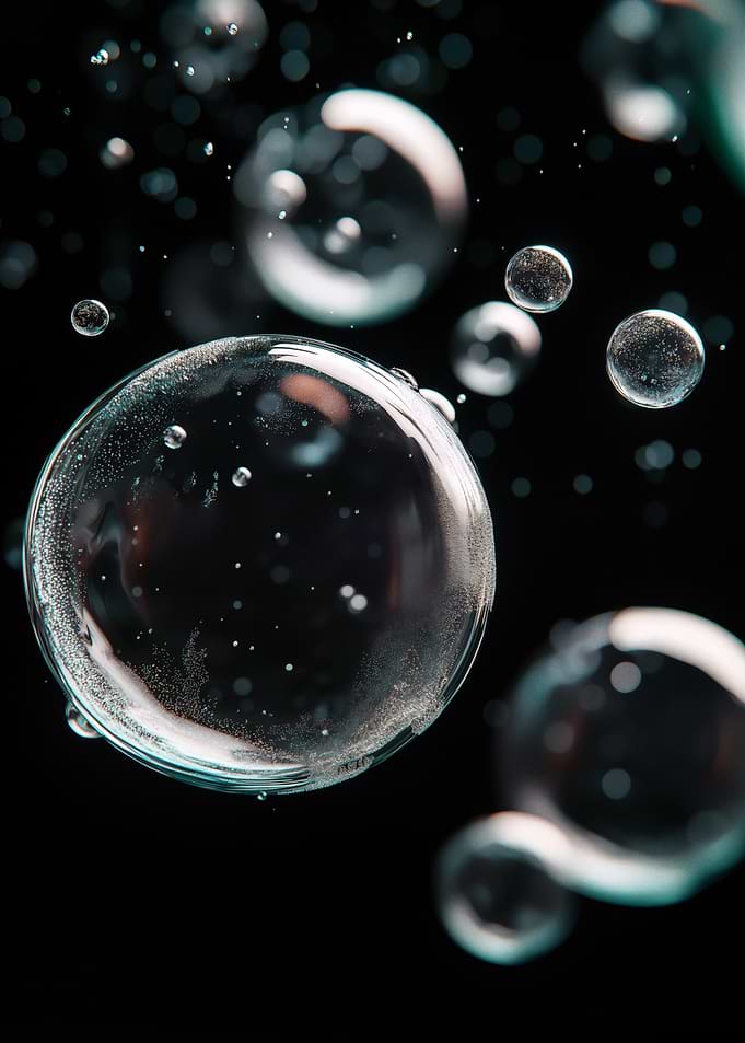 Bubbles in Dark Water