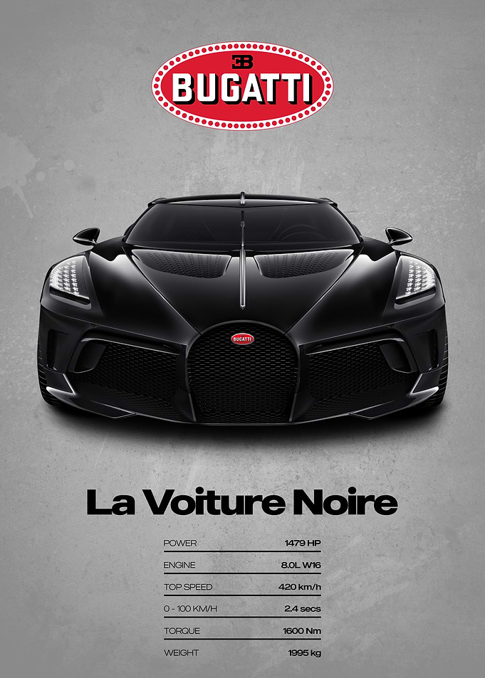 Bugatti La Voiture Noire Poster