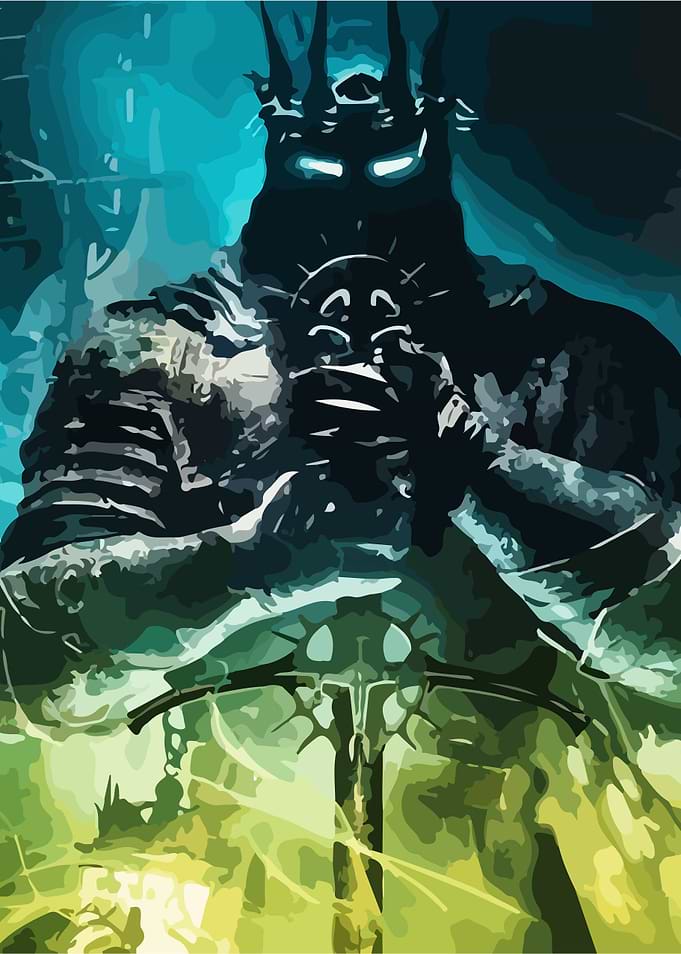 Dark Lord with Crown and Sword