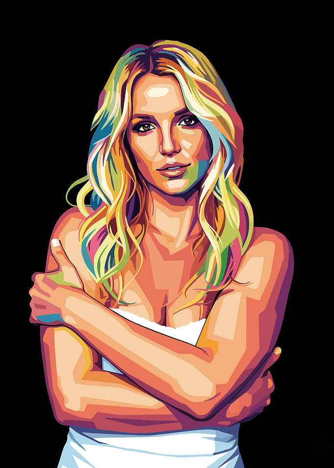 Britney Spears Pop Art Portrait