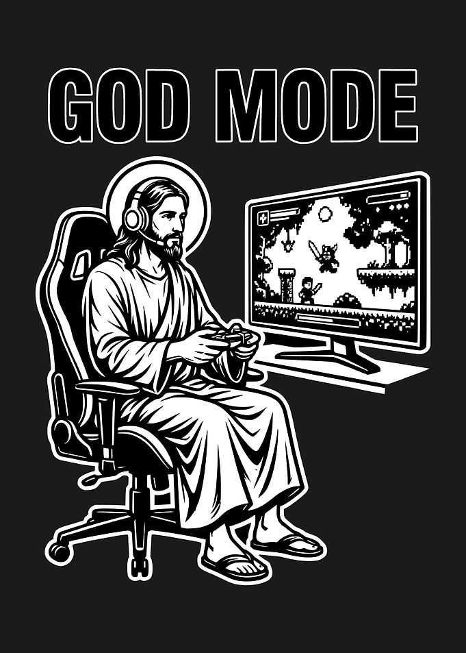 Jesus in God Mode Gaming