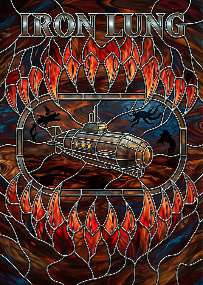 Iron Lung Submarine Stained Glass Art