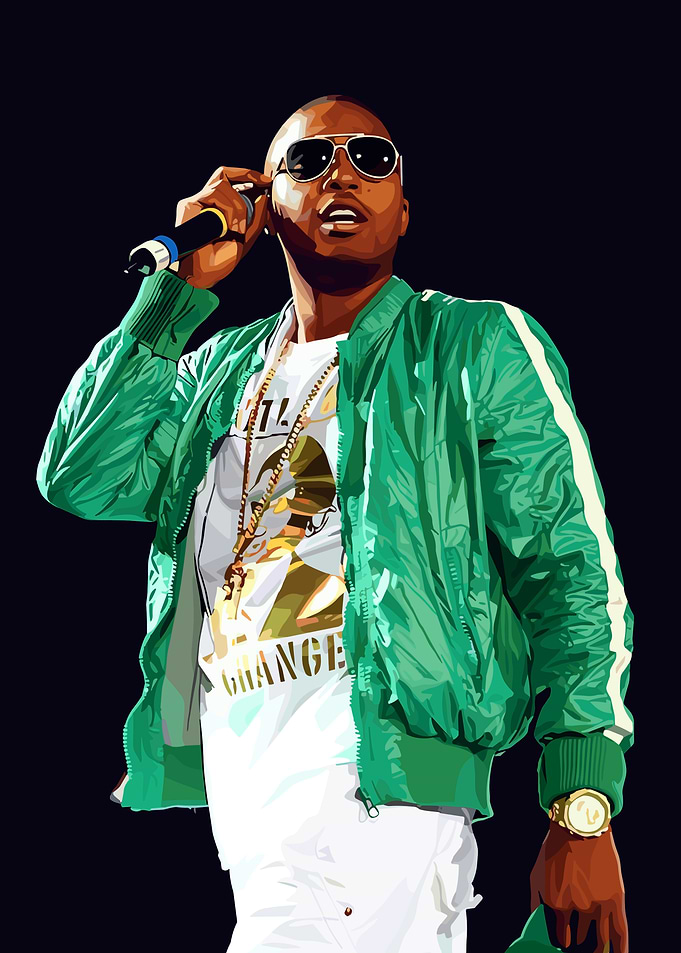 Rapper Nas Performing Live