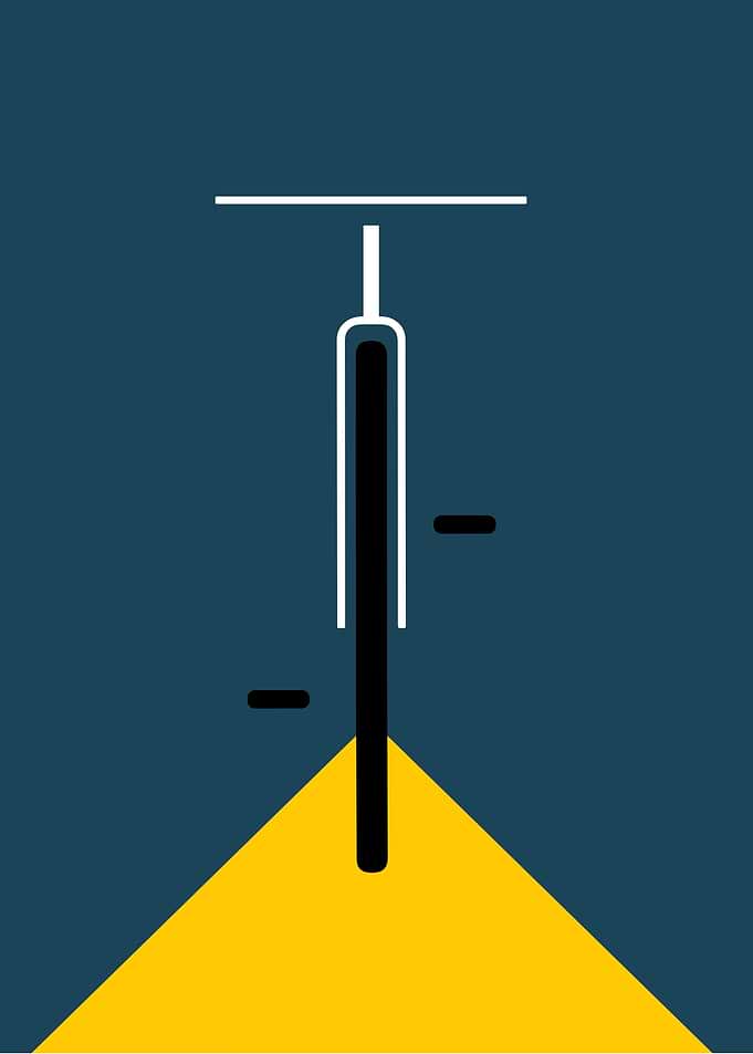 Minimalist Bicycle Illustration