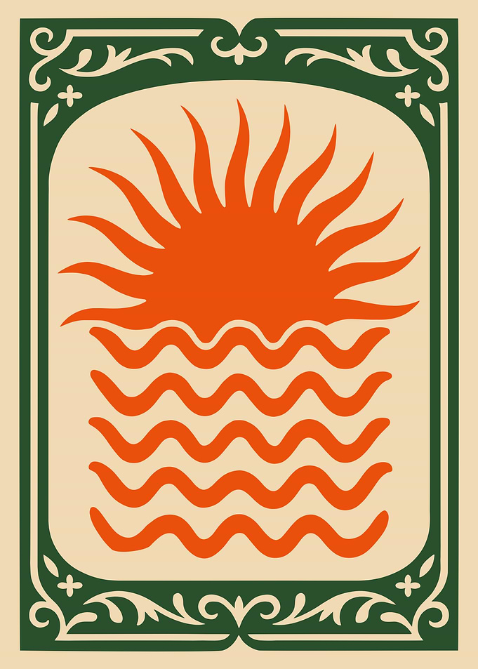 Sun Over Waves Emblem