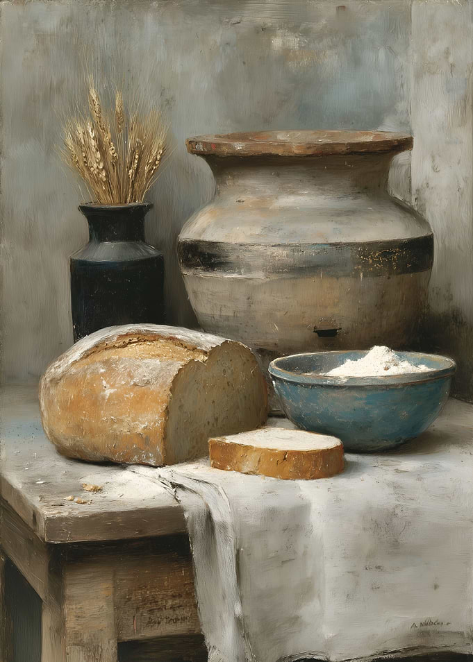 Still Life with Bread and Flour