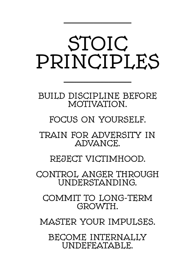 Stoic Principles List