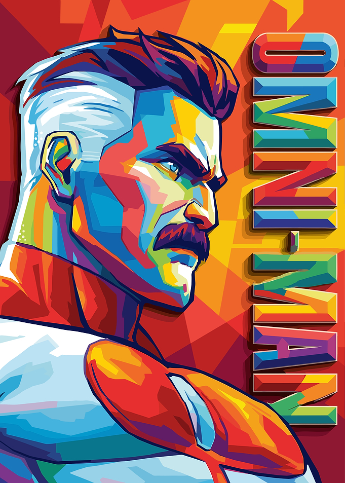 Omni-Man Pop Art Portrait