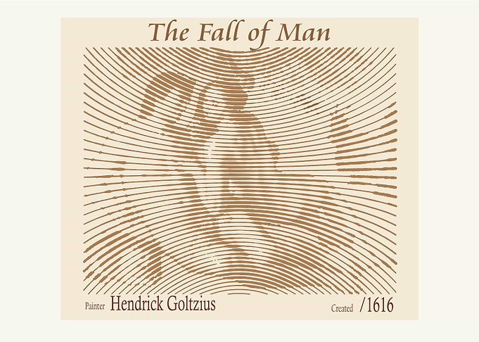 The Fall of Man by Hendrick Goltzius