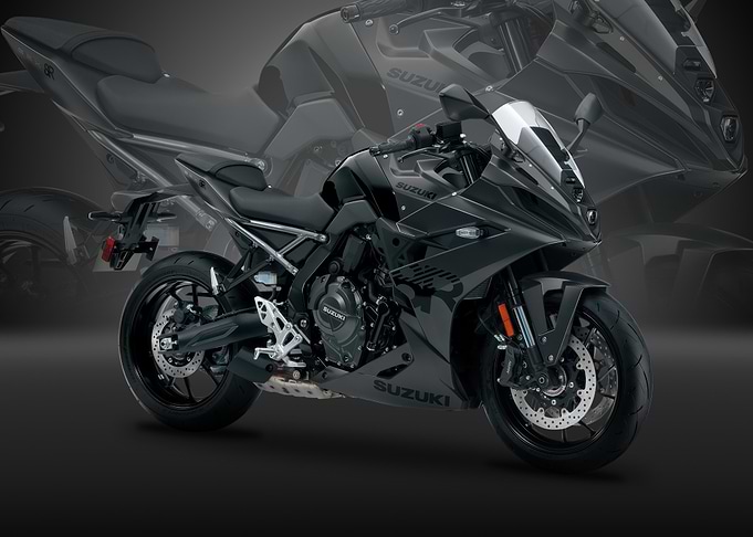 Black Suzuki Sportbike Motorcycle