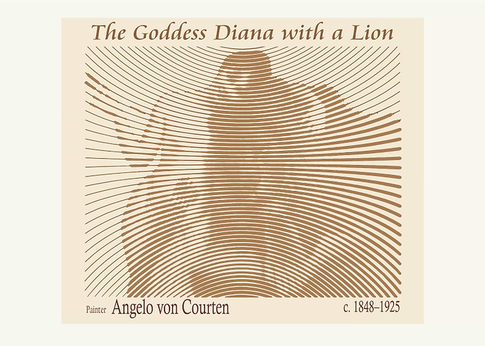 The Goddess Diana with a Lion