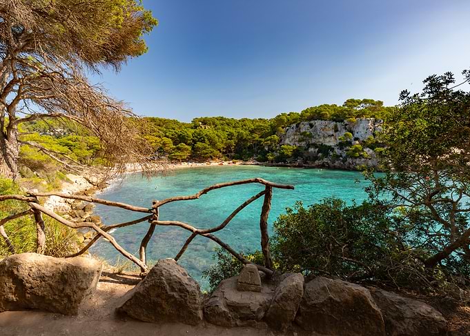 Turquoise Bay with Rocky Shoreline, Menorca