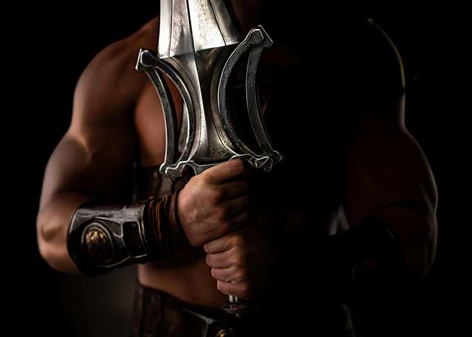 He-Man Holding a Sword