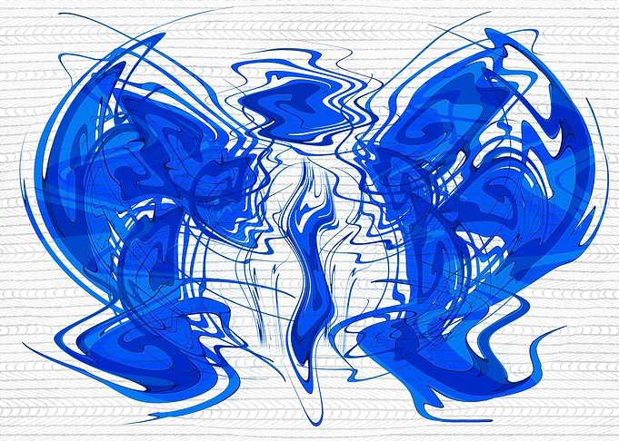 Abstract Blue Swirls 1SDA