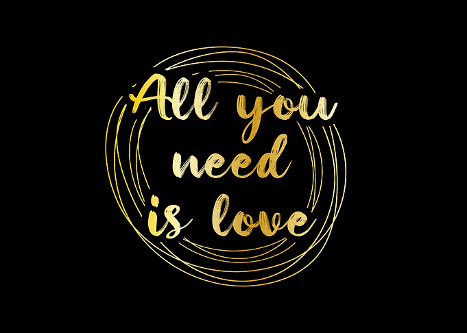 All You Need Is Love Golden Text the beatles