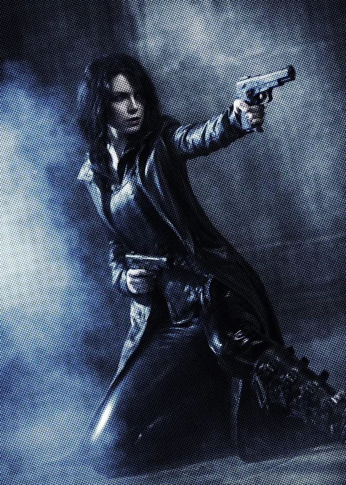 Selene Vampire Hunter with Guns