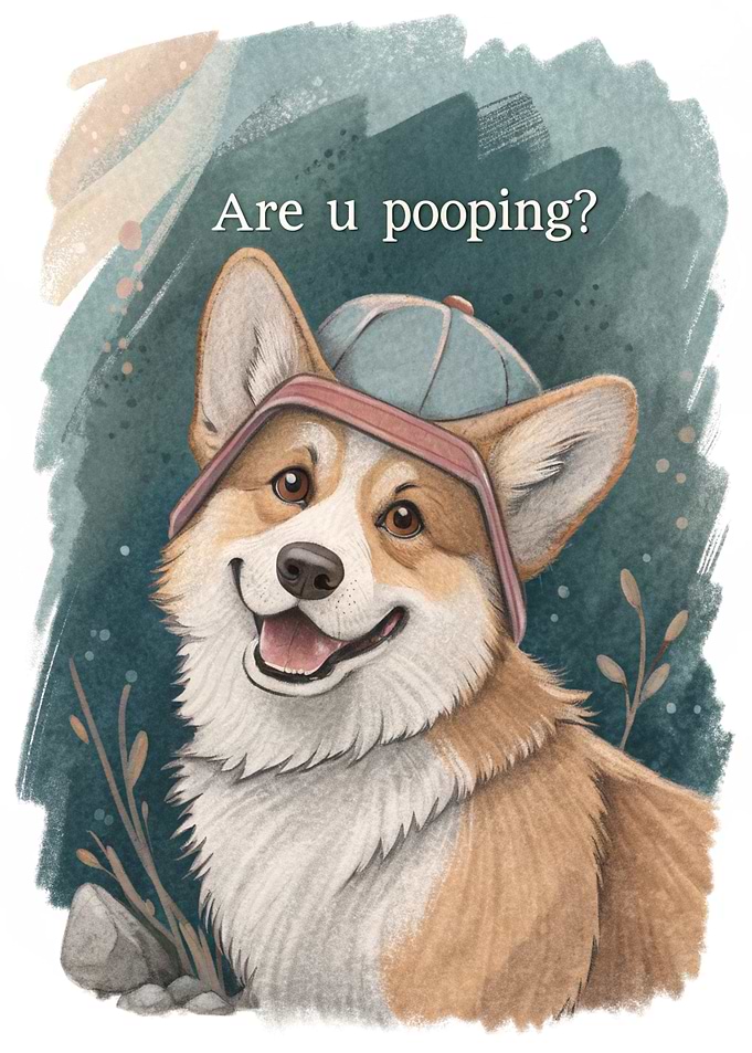 Corgi Wearing a Hat