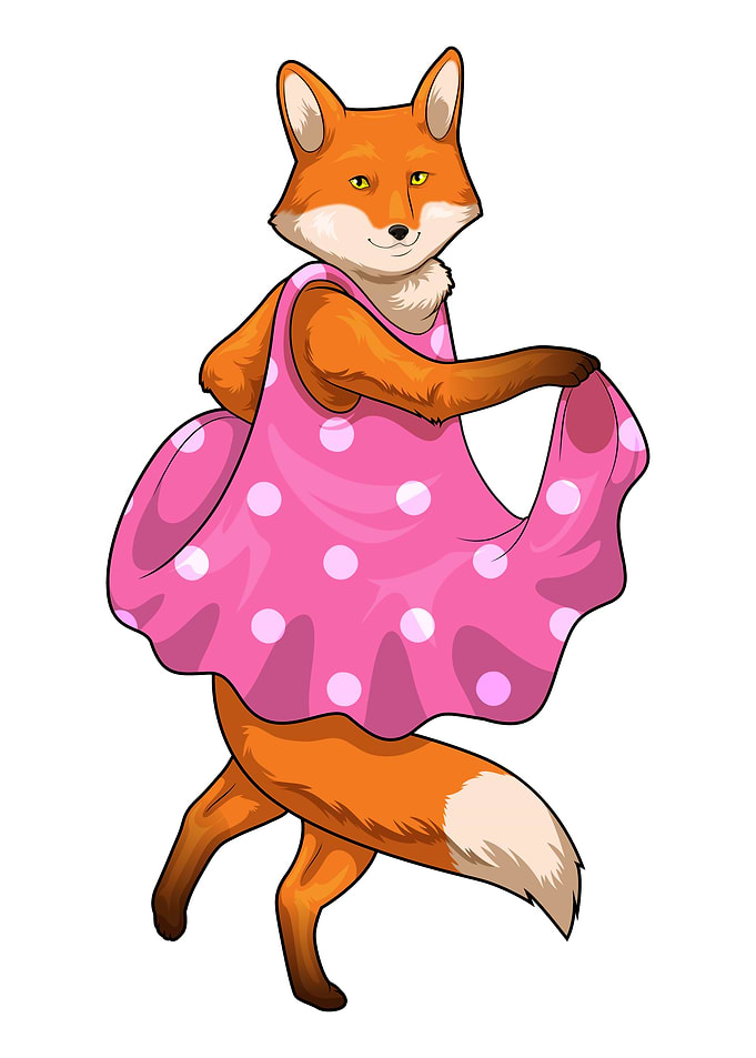 Fox Polka Dot Dress