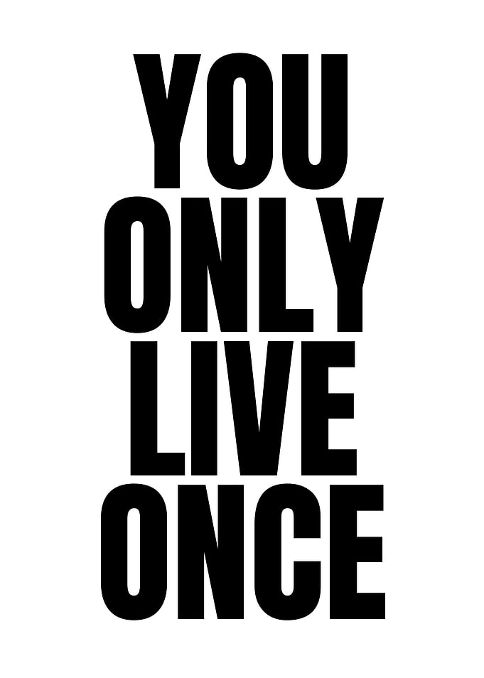 You Only Live Once