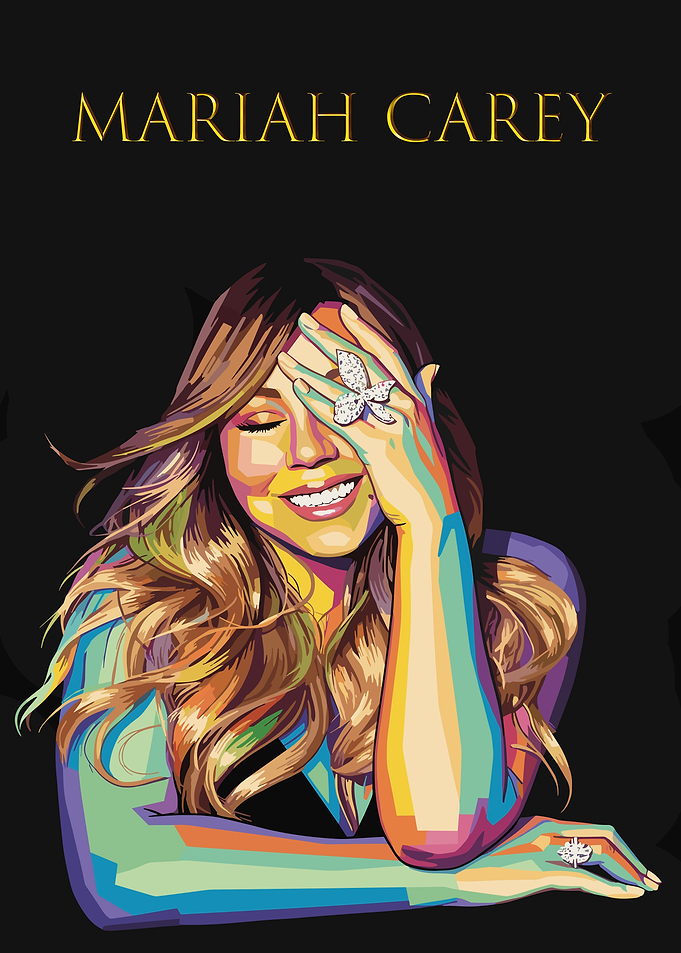 Mariah Carey Pop Art Portrait