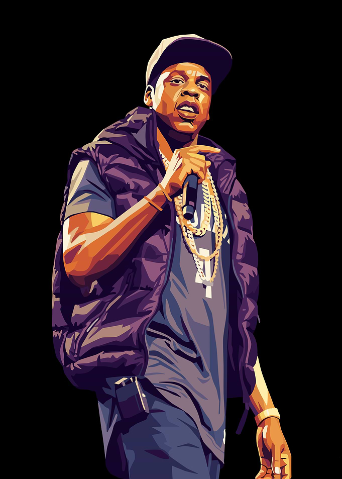 Jay-Z performing on stage