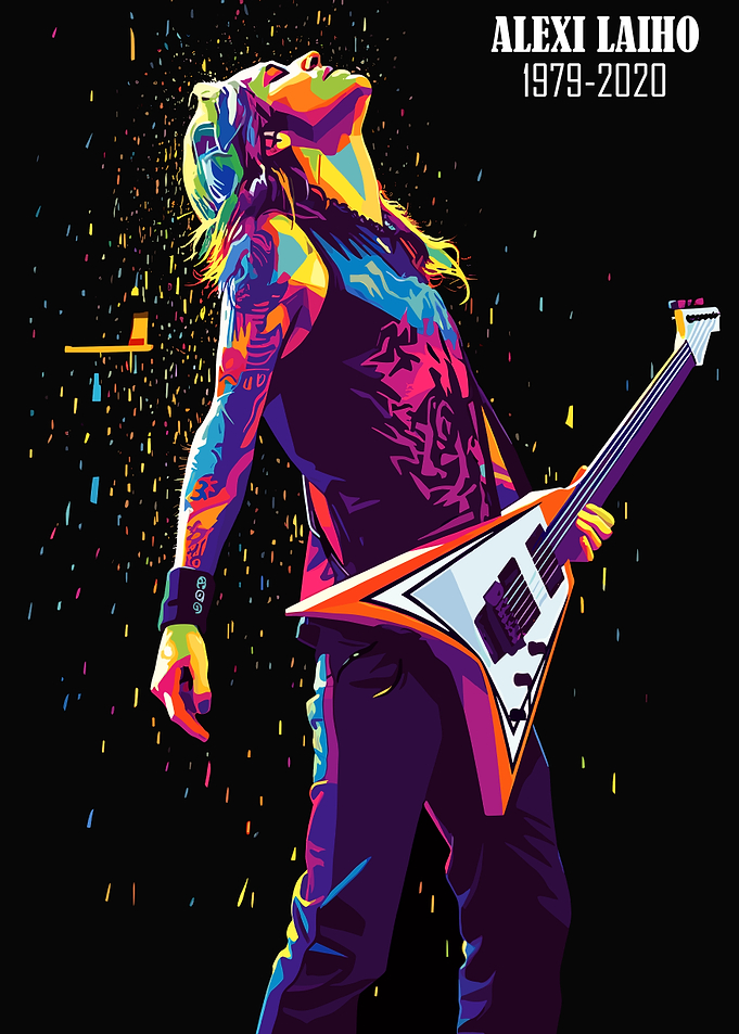 Alexi Laiho with Guitar