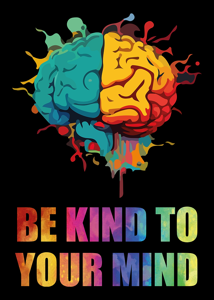 Be Kind To Your Mind Brain Art