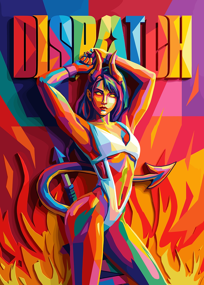 DISPATCH: Devil Girl in Fiery Background